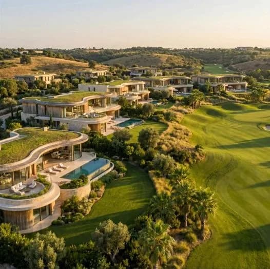 Villas along the fairway