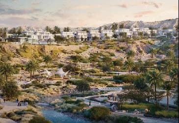 Villas along the wadi path