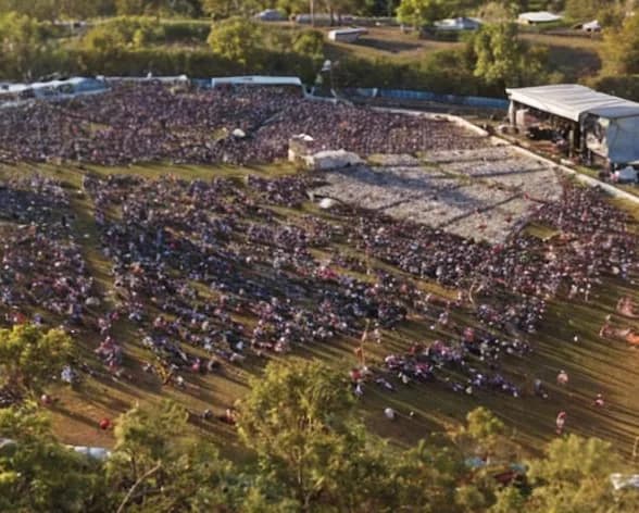 Amphitheatre, aerial view
